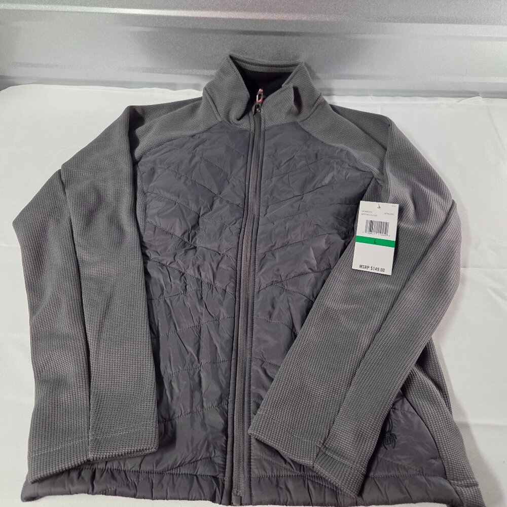 Spyder Women’s Hybrid Jacket Gray Mineral Size L NWT MSRP $149